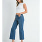 SLIM WIDE LEG - DARK DENIM