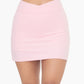 VENICE CROSSOVER WAIST ACTIVE SKORT - CANDY PINK