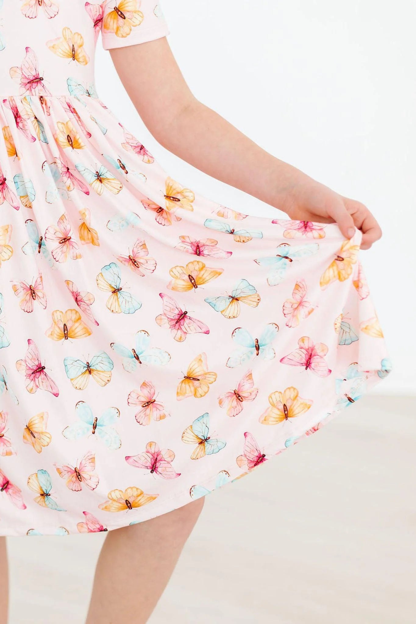 BUTTERFLY KISSES S/S TWIRL DRESS