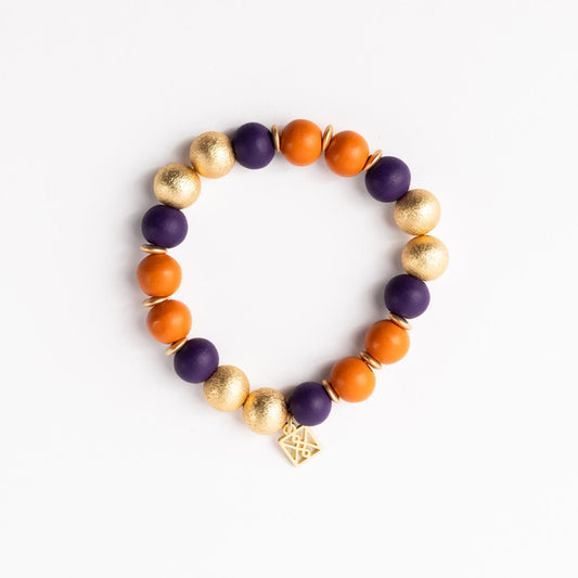 NORI BRACELET - PURPLE & ORANGE