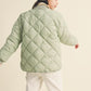 GIRLS QUILTED JACKET - SAGE