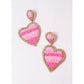 LOVE AND DEVOTION EARRINGS - HOT PINK