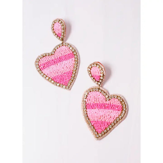 LOVE AND DEVOTION EARRINGS - HOT PINK