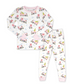 SWEET PEA PJ SET - ALL ABOARD, PARK PINK