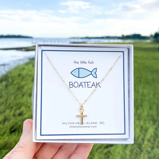 YOUTH CROSS NECKLACE - GOLD