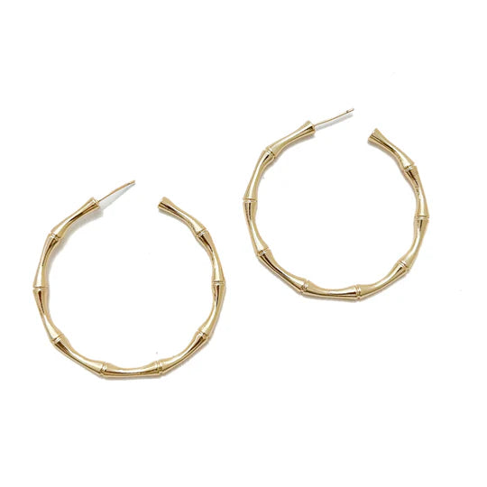 BAMBOO HOOPS - GOLD