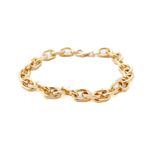 CHUNKY CHAIN LINK BRACELET - GOLD