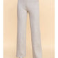 STRAIGHT LEG SWEATER PANTS - HEATHER GREY