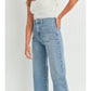 PATCH POCKET WIDE LEG JEANS - LIGHT WASH