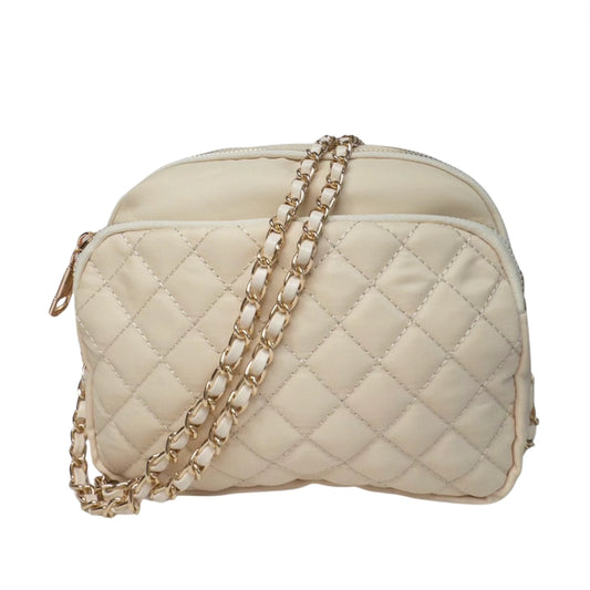 TATE PURSE - IVORY W/ DESIGNER CHAIN