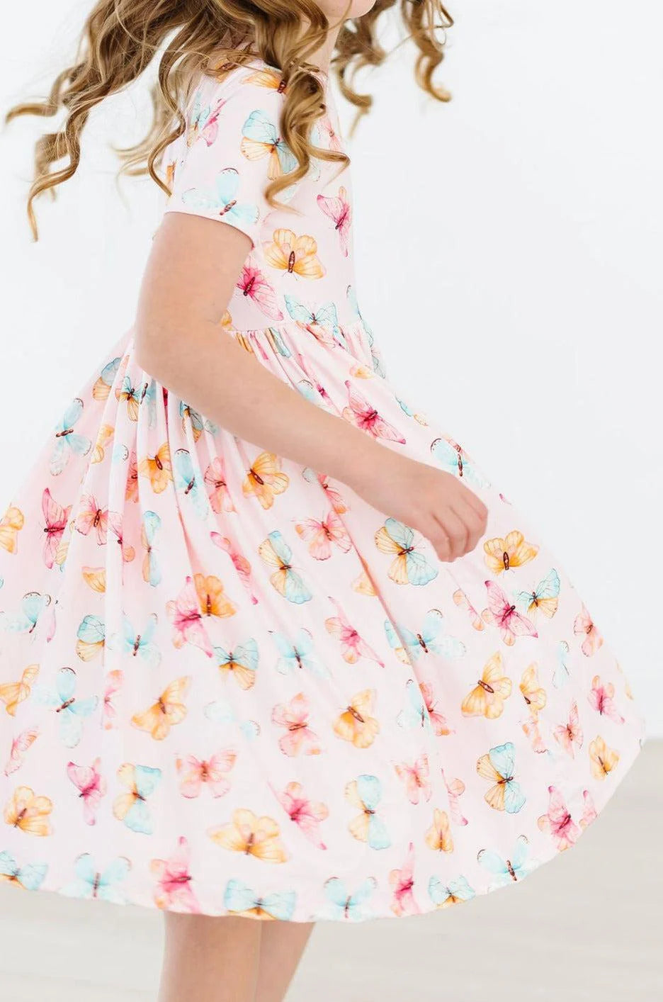 BUTTERFLY KISSES S/S TWIRL DRESS