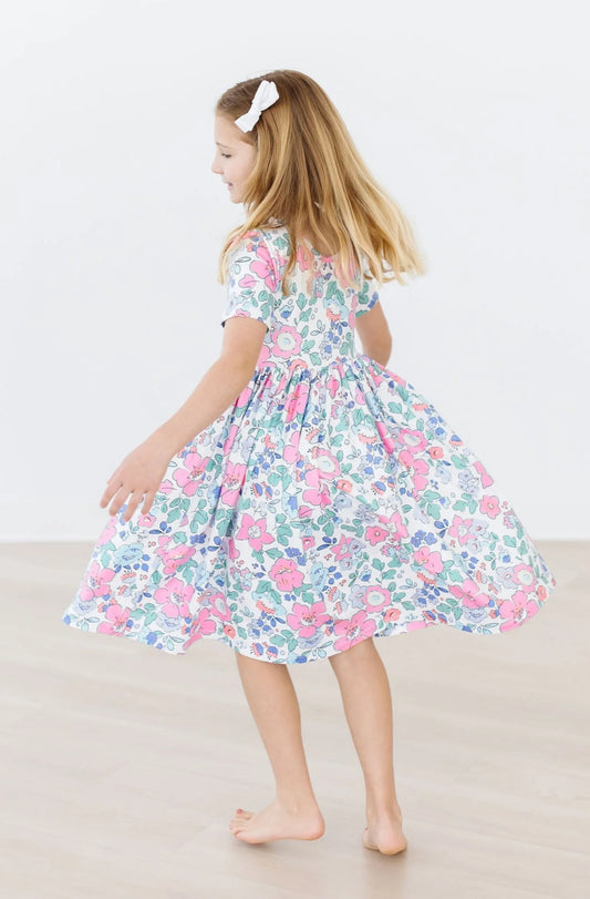 HYDRANGEA S/S POCKET TWIRL DRESS