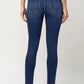 MID RISE CROP SKINNY - DARK BREW