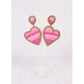 LOVE AND DEVOTION EARRINGS - HOT PINK