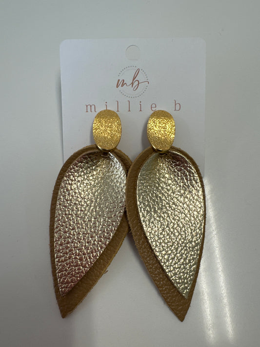 MOLLIE EARRINGS - TAN