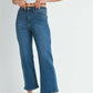 SLIM WIDE LEG - DARK DENIM