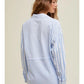 MULTI-STRIPED BUTTON UP SHIRT - BLUE/WHITE