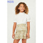 GIRLS DITSY FLORAL RUFFLE TIERED SKIRT - SAGE