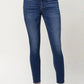 MID RISE CROP SKINNY - DARK BREW