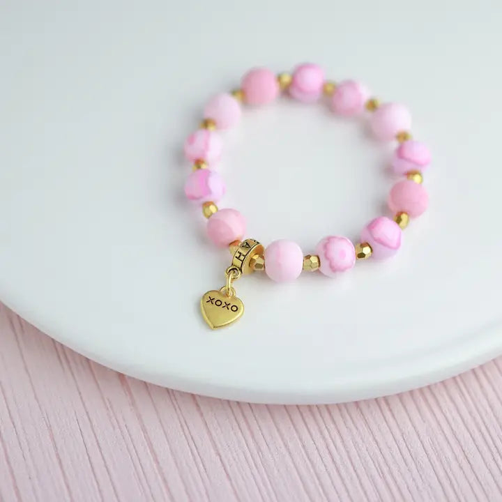 PINK RAINBOW GIRLS BRACELET