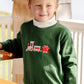 ISAAC'S INTARSIA SWEATER - GRIER GREEN/TRAIN