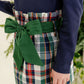 BEASLEY BOW SKIRT WOVEN - FIELD PARK PLAID/GRIER GREEN