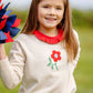 ISABELLE'S INTARSIA SWEATER - SANDY SPRINGS STONE/FLOWER