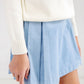 PARSON PLEATED SKIRT - BARRINGTON BLUE