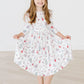 CLARA'S CHRISTMAS RUFFLE TWIRL DRESS