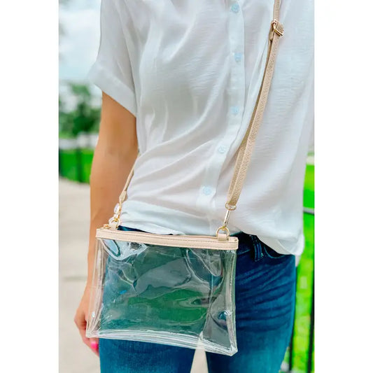 SCARLETT CLEAR CROSSBODY - NUDE