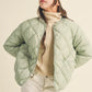 GIRLS QUILTED JACKET - SAGE