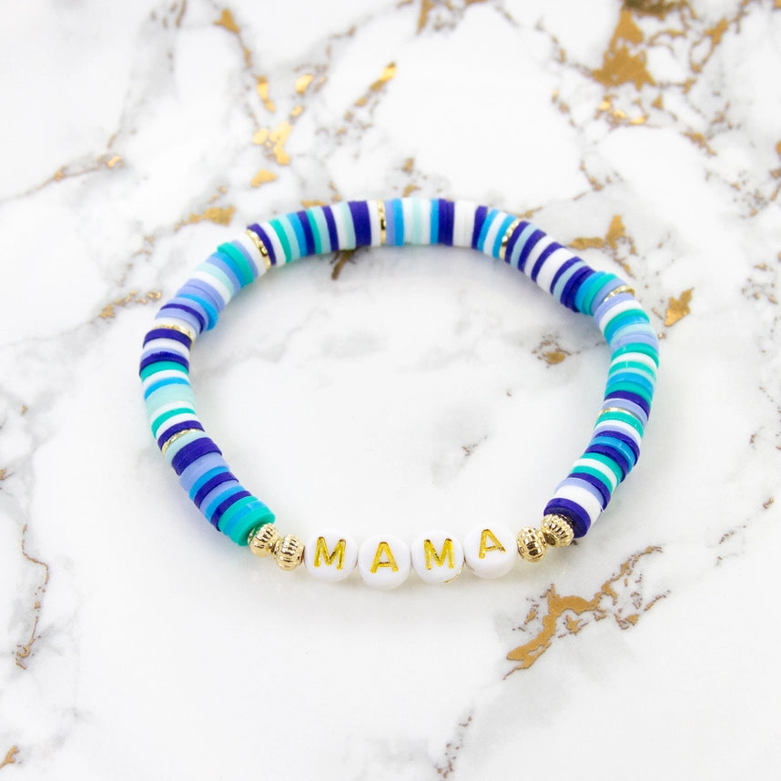 GOLD MAMA BLUE & TURQUOISE BRACELET