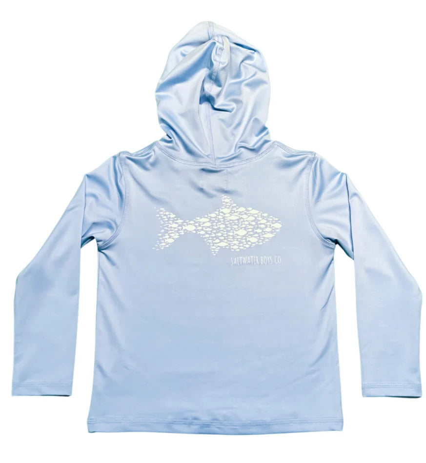 PERDIDO PERFORMANCE HOODIE UPF 50+ - LIGHT BLUE