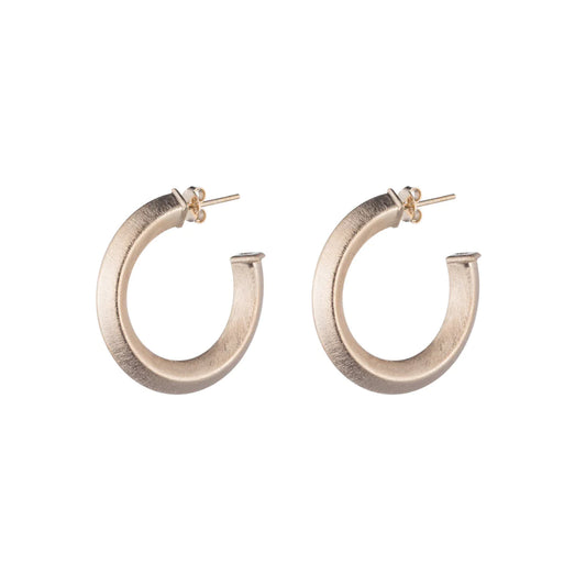 CLEO HOOPS - BRUSHED CHAMPAGNE