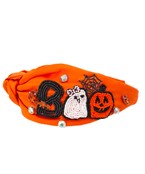 BOO HEADBAND - ORANGE