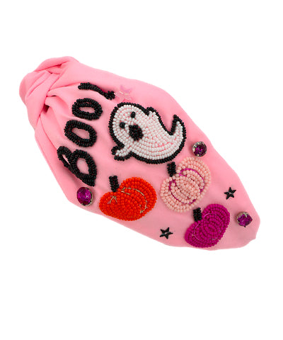 BOO GHOST HEADBAND - PINK