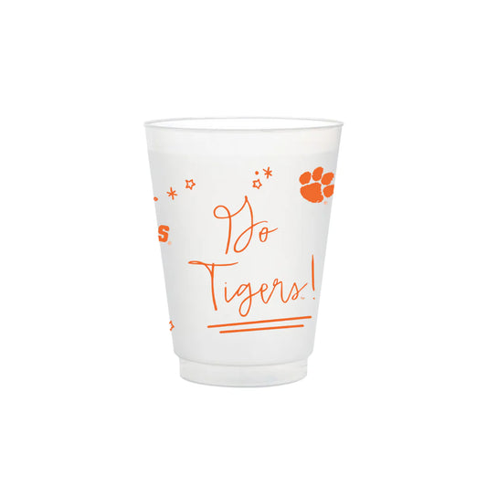 CLEMSON FROSTED PARTY CUPS (8 PACK)