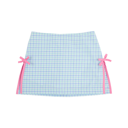 CLAYS CLUB SKORT WOVEN YARN - SUNRISE BLVD BLUE/TURKS TEAL/HAMPTONS HOT PINK