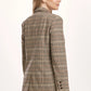 NOTCHED LAPEL BLAZER JACKET - UMBER