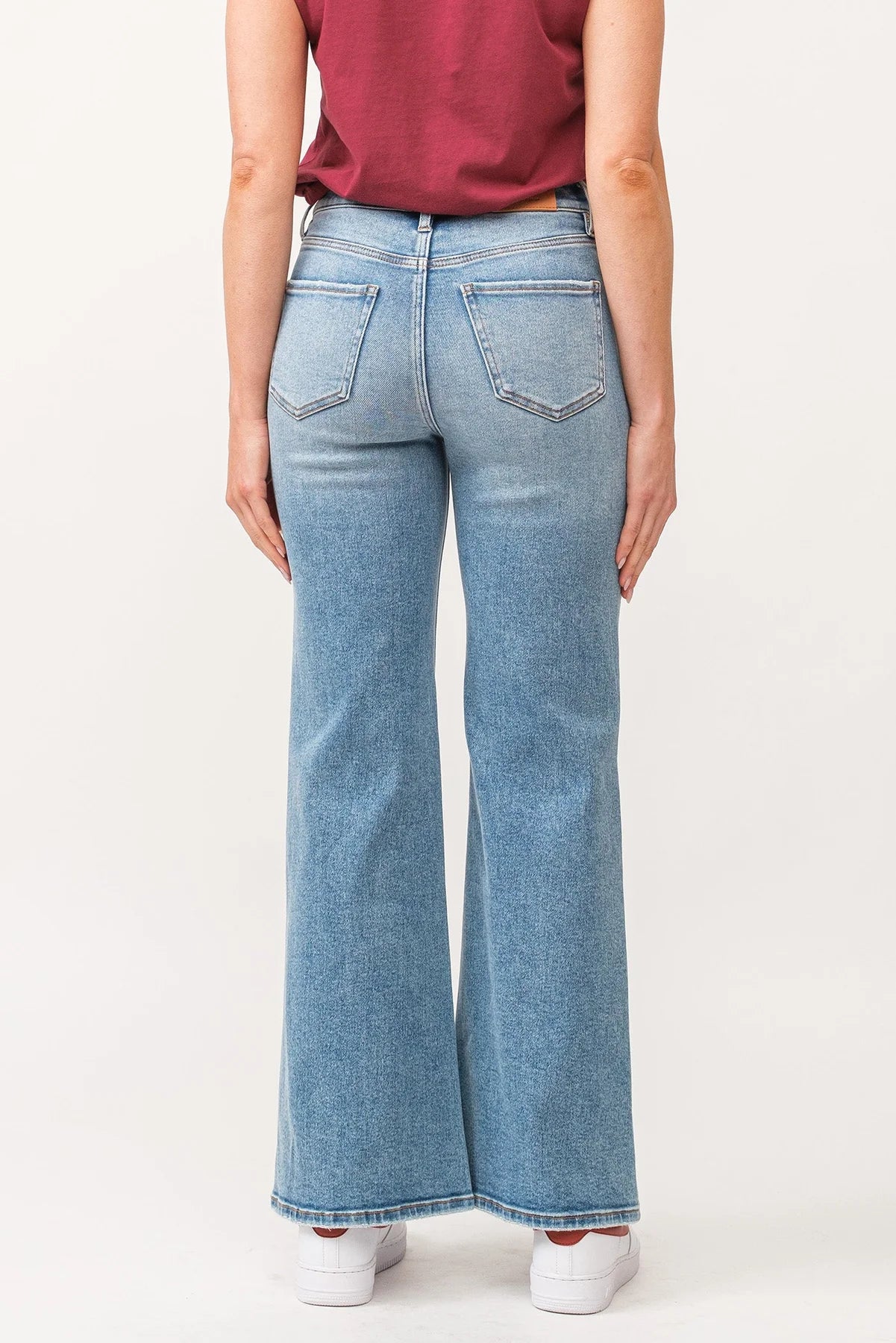 FIONA HIGH RISE WIDE LEG JEANS - ARDMORE