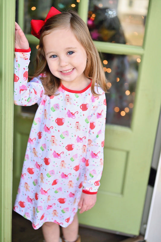 ROSIE DRESS - GINGERBREAD PIMA KNIT