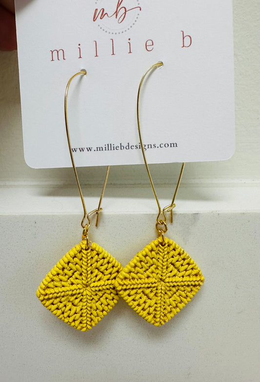 ADA EARRINGS - YELLOW