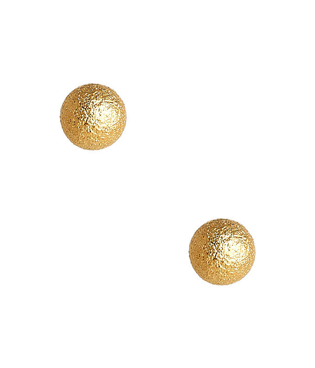 GEORGIA - BRUSHED GOLD SMALL STUD EARRING