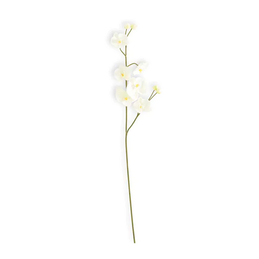 30.5” WHITE PHALAENOPSIS ORCHID STEM