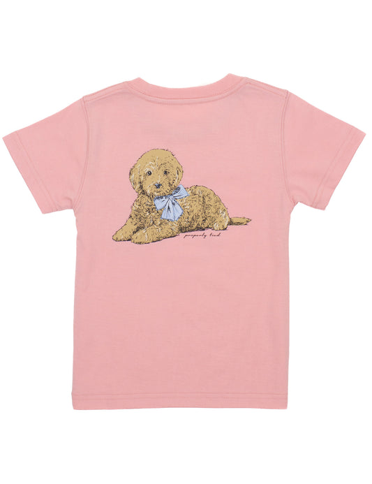 GIRLS DOODLE TEE - BLUSH