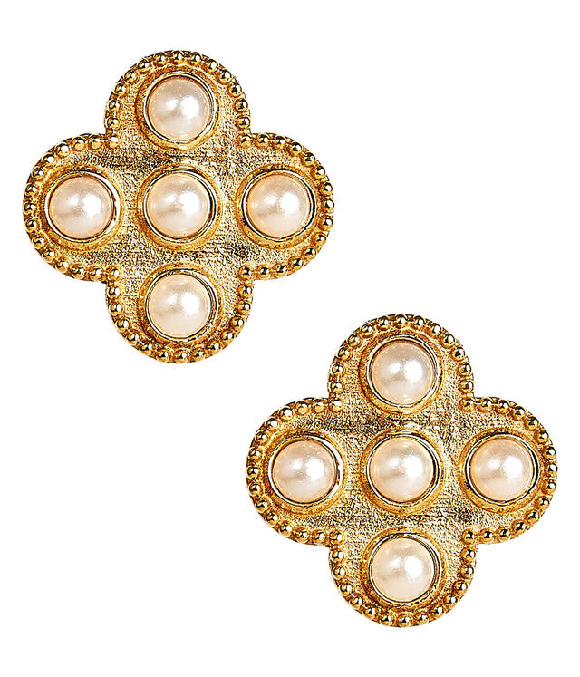 VICTORIA STUD EARRINGS - GOLD