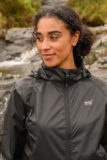 PACKABLE WATERPROOF JACKET BLACK Simply Carolina