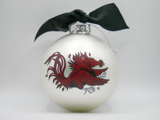 SC MASCOT GLASS ORNAMENT