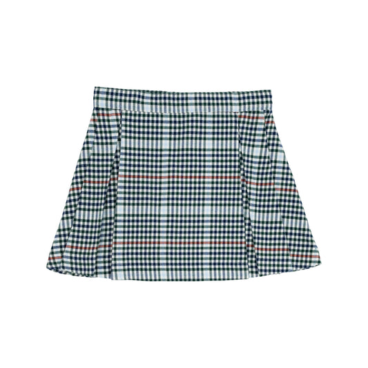 PARSON PLEATED SKIRT WOVEN - HIGHGATE HOUNDSTOOTH