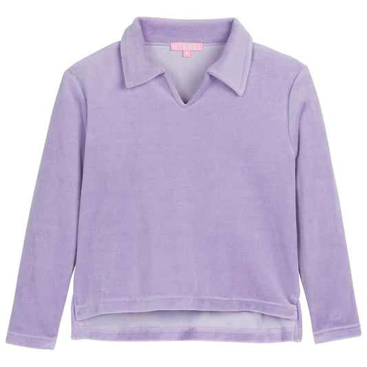 POLO PULLOVER - LILAC VELOUR